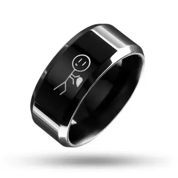 Кольца человек с сердцем 1,6 см