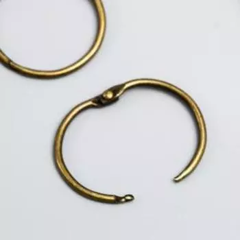 Кольца для альбомов "Айрис" 3,5 см, 2 шт, латунь