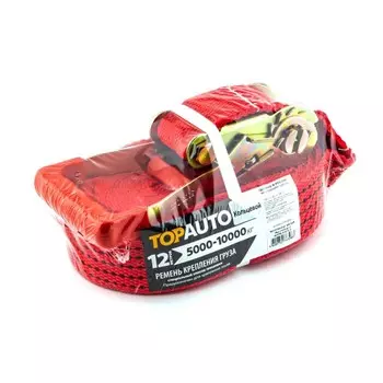 Кольцевой ремень крепления груза TOPAUTO, 55 мм, 5000/10000 кг, 6 м механизм 230 мм