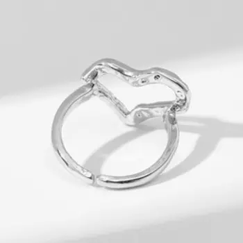 Кольцо безразмерное «Атмосфера», цвет серебро