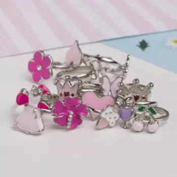 Кольцо детское Выбражулька «Только для девочек», форма МИКС, МИКС, безразмерное