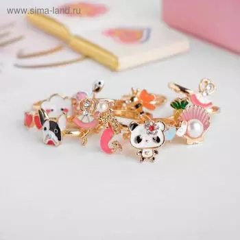 Кольцо детское Выбражулька «Приключение», форма МИКС, разноцветное, безразмерное