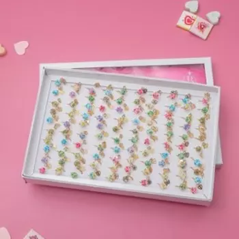 Кольцо детское Выбражулька «Розочки», форма МИКС, цвет МИКС