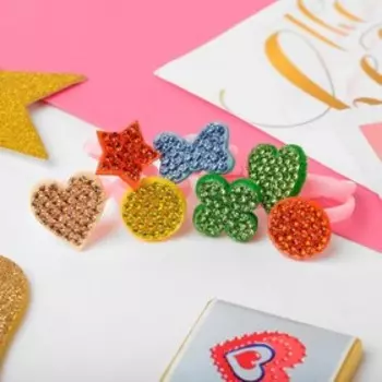 Кольцо детское "Выбражулька" ассорти яркое, форма МИКС, цвет МИКС