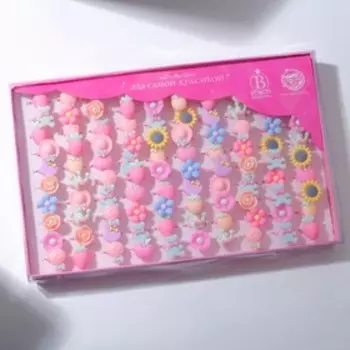 Кольцо детское «Выбражулька» летнее ассорти, форма МИКС, цвет МИКС, безразмерное