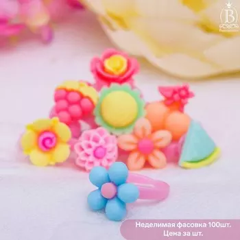 Кольцо детское "Выбражулька" летние фрукты, цвет МИКС, форма МИКС