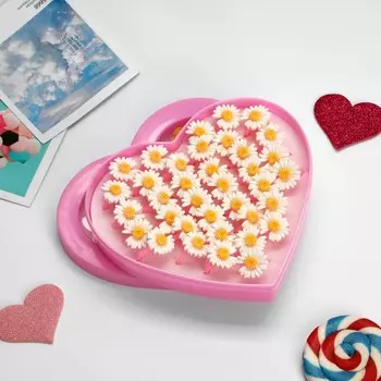 Кольцо детское "Выбражулька" ромашка, цвет бело-жёлтый, безразмерное