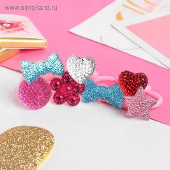 Кольцо детское «Выбражулька» сахарное, форма МИКС, цвет МИКС, безразмерное