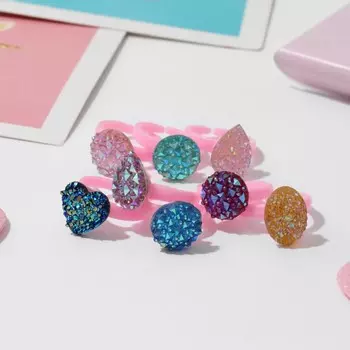 Кольцо детское «Выбражулька» сахарок, форма МИКС, цветное, безразмерное