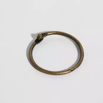 Кольцо для карниза, разъёмное, d = 28/33 мм, 10 шт, цвет бронзовый