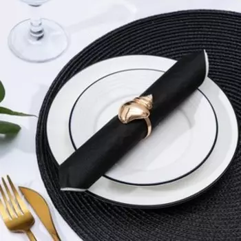 Кольцо для салфетки Nature, 5×3,5×4,5 см, цвет золотой