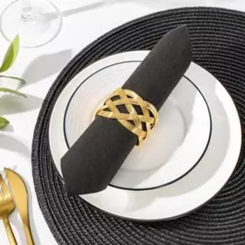 Кольцо для салфетки «Сфера», 3,54,55,5 см, цвет золотой