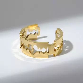 Кольцо «Лезвие», цвет золото, безразмерное