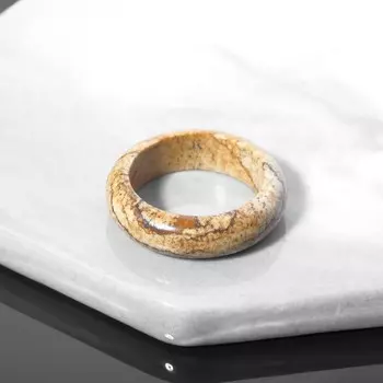 Кольцо литое "Яшма", размер МИКС (16-19)