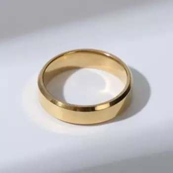 Кольцо "Массив" глянец, цвет золото, размер МИКС