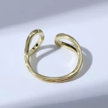 Кольцо "Медь" петелька, цвет золото, безразмерное