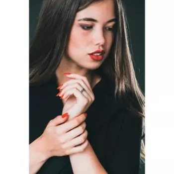 Кольцо "Минимализм", посеребрение с оксидированием, 17 размер