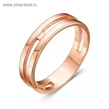 Кольцо "Минимализм", позолота, 18,5 размер