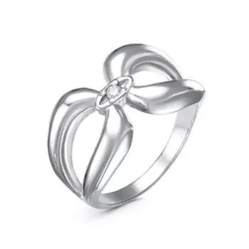 Кольцо "Муфта", посеребрение с оксидированием, 19 размер