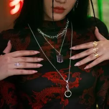 Кольцо «Готика» крест, цвет серебро, безразмерное