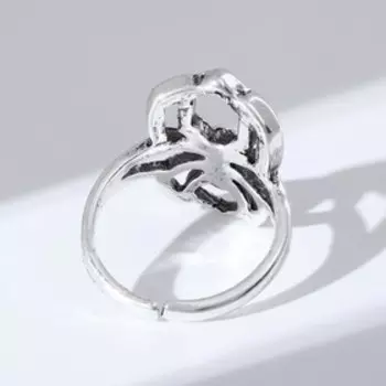 Кольцо «Настроение» паук, цвет серебро, размер 18