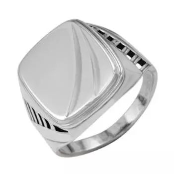 Кольцо «Перстень» мужской, посеребрение с оксидированием, 20 размер