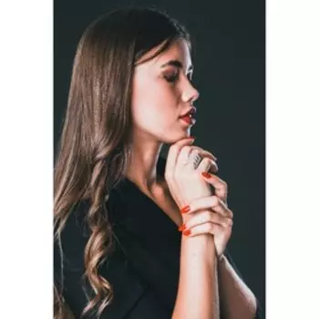 Кольцо посеребрение "Волна", 19 размер