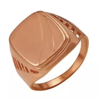 Кольцо позолота "Перстень" мужской, 20 размер