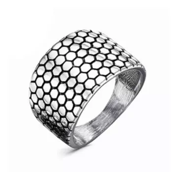 Кольцо "Рептилия" посеребрение с оксидированием, 20 размер