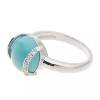 Кольцо с амазонитом "Элана" размер 16