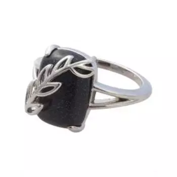 Кольцо с авантюрином "Диана", родирование, размер 18