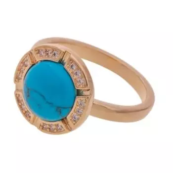 Кольцо с бирюзой "Луна" размер 16