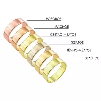 Кольцо с надписью «Люби», цвет золото, безразмерное