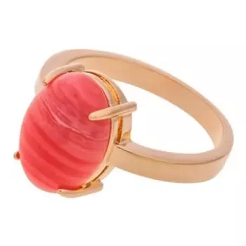 Кольцо с родохрозитом "Овал" размер 16
