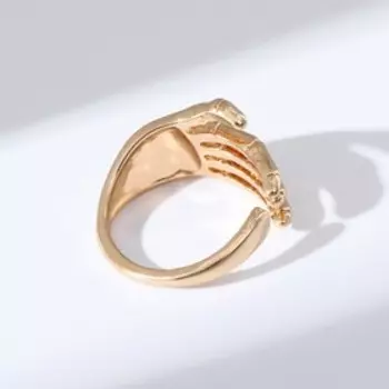 Кольцо «Скелет» кисть, цвет золото, безразмерное