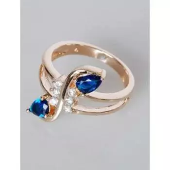 Кольцо со шпинелью "Флоренция", позолота с родированием , размер 16