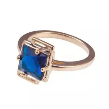 Кольцо со шпинелью "Трио", позолота с родированием, размер 19