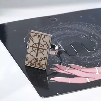 Кольцо "Таро" фортуна, цвет серебро, 18 размер