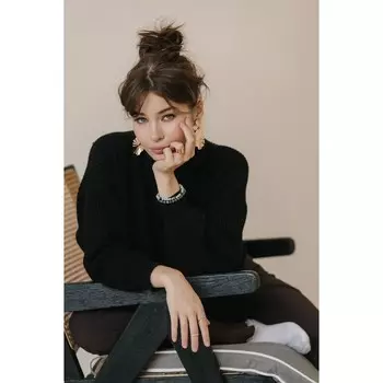 Кольцо "Волна", розовое золочение, 16,5 размер