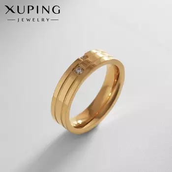 Кольцо XUPING донна, белое в золоте, размер 19