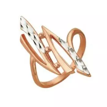 Кольцо "Зигзаг", позолота, 20 размер