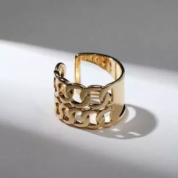 Кольцо "Звенья" , цвет золото, безразмерное