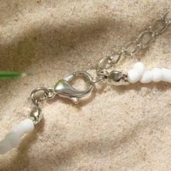 Колье "Бисер с плоским жемчугом" тренд, 4 цвета, цвет красно-чёрный, 40см