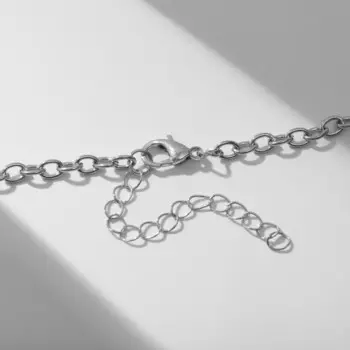 Колье "Бубенцы", цветное в серебре, 42 см