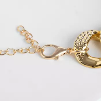 Колье "Цепь гранж" с вкраплением, цвет золото, 50см