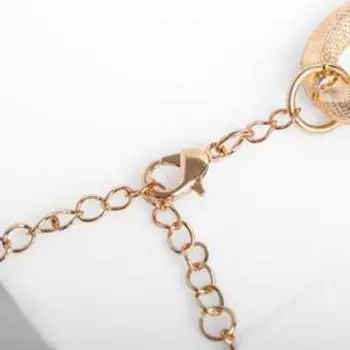 Колье "Цепь" крупные звенья с рисунком, цвет золото, 50 см