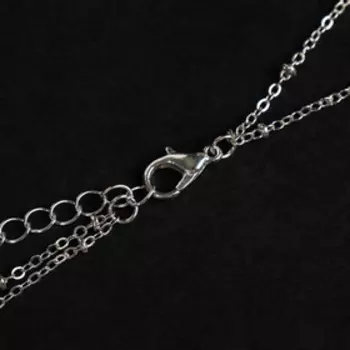 Колье "Цепь" вендетта, цвет серебро, 42см