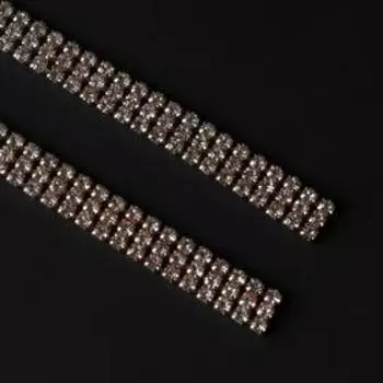 Колье "Голливуд" толстая нить, цвет белый в золоте, L=120