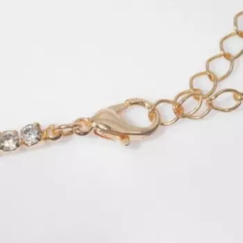 Колье Love, цвет белый в золоте, 34 см