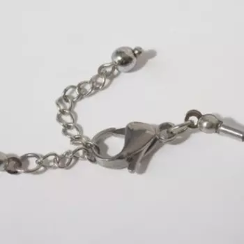 Колье "МИКС камней" кубики, цветное, 40см с удлинителем 3см